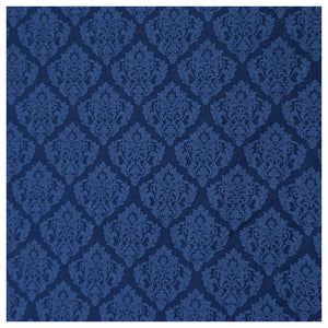 Baumwolle Ornament Halbdruck in blau