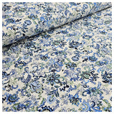 Baumwolle Floral blau