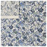 Baumwolle Floral blau