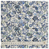 Baumwolle Floral blau