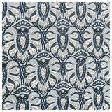 Trachten Stoffpaket blau und Ornamente mit Schürze in Leinenoptik